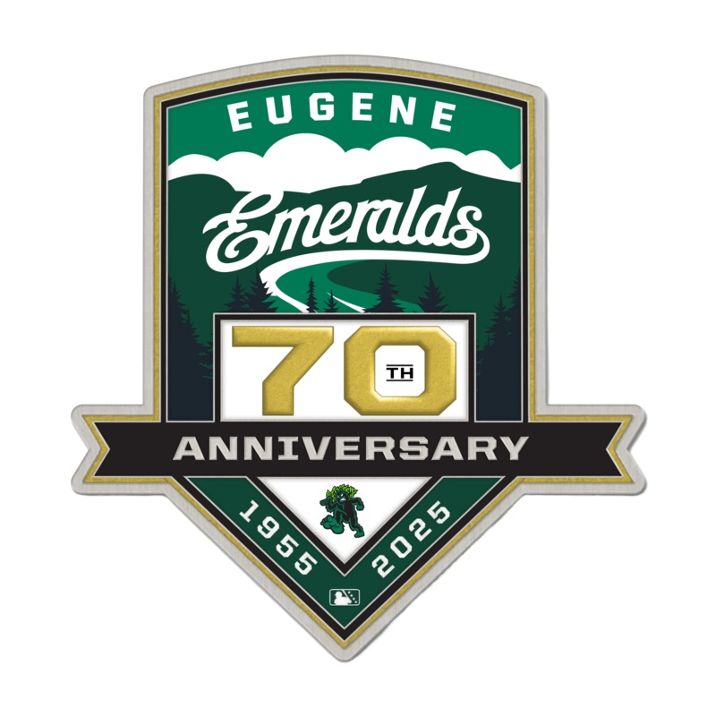Eugene Emeralds WinCraft 70th Anniversary Pin