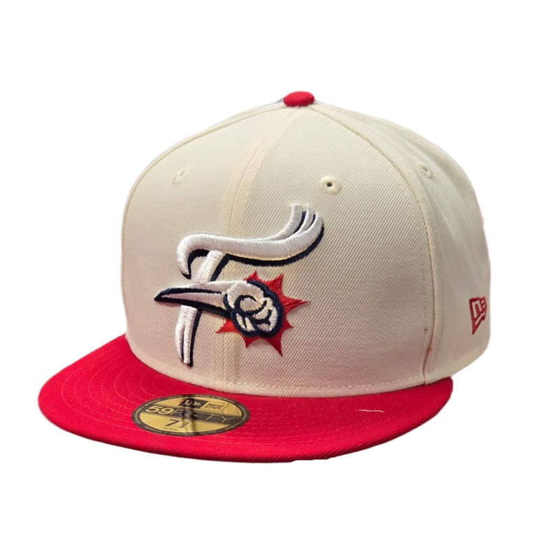 New Era Cream and Red F-Fist 5950