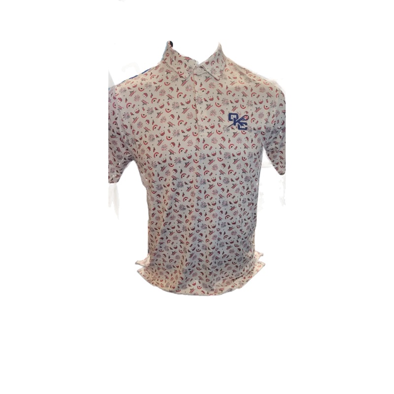 OKC Comets Home White 4th of July Polo