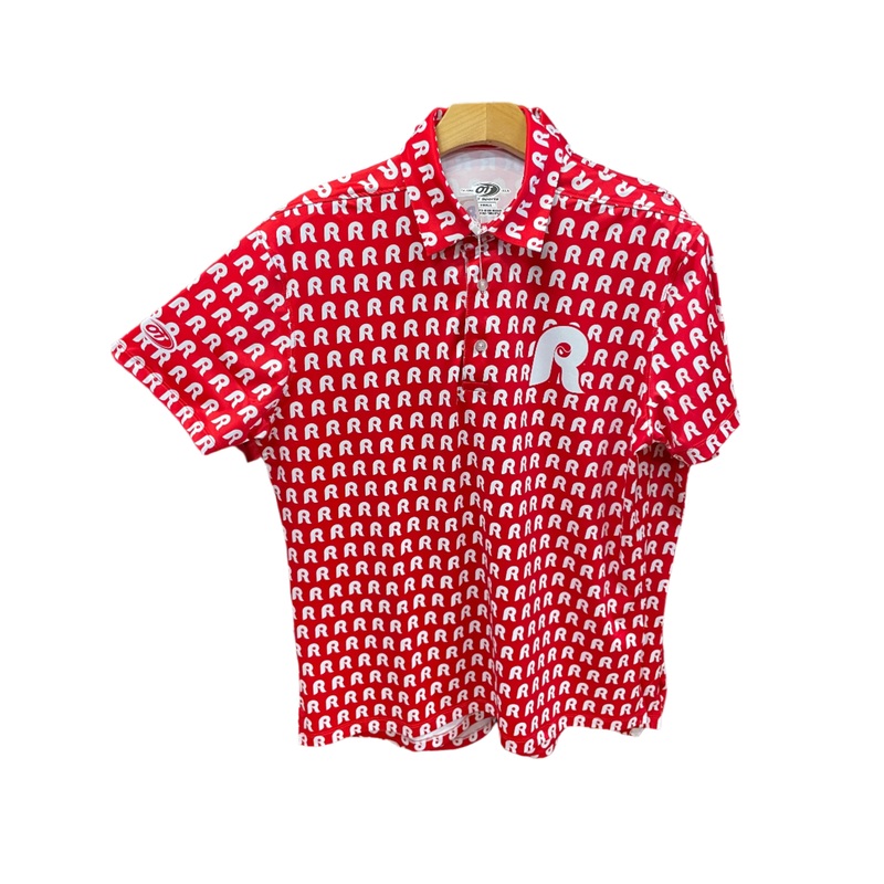 OT Sports Red Sublimated Polo w/ Patterned White “R” Kickstand Logos