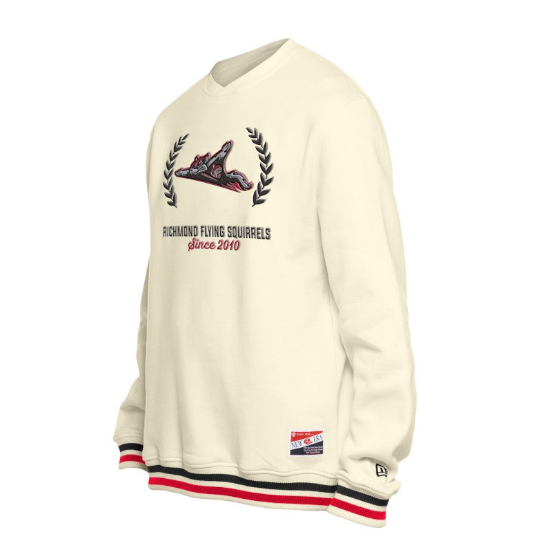 Richmond Flying Squirrels New Era Cream Crewneck