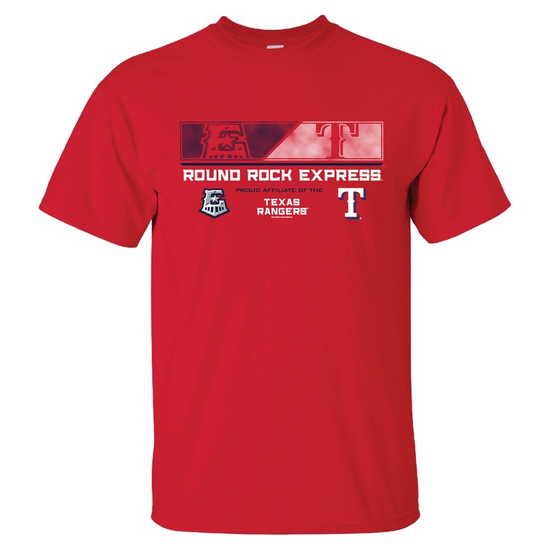 Round Rock Express Red Splitshot Affiliate Tee
