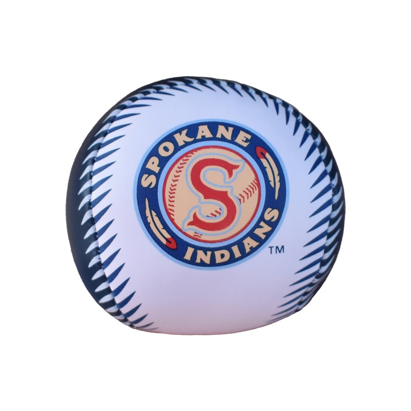Spokane Indians Soft Logo Ball – White w/Navy