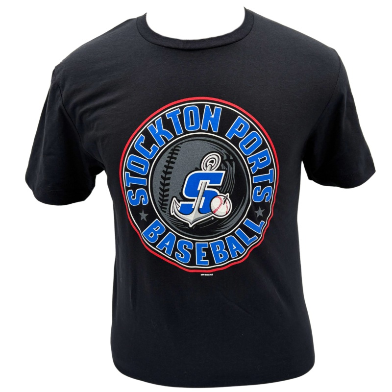 Bimm Ridder Black Ports T-Shirt Circled S Anchor 2025
