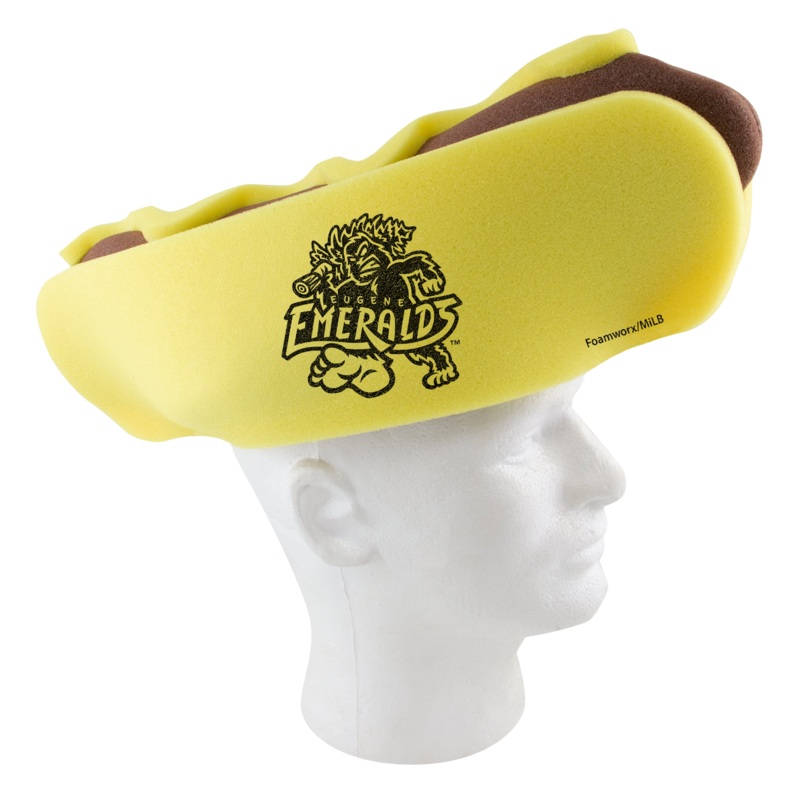 Eugene Emeralds FoamWorx Foam Hot Dog Hat