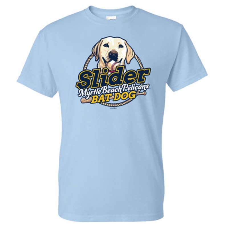 Myrtle Beach Pelicans Go Teez Light Blue Slider Tee