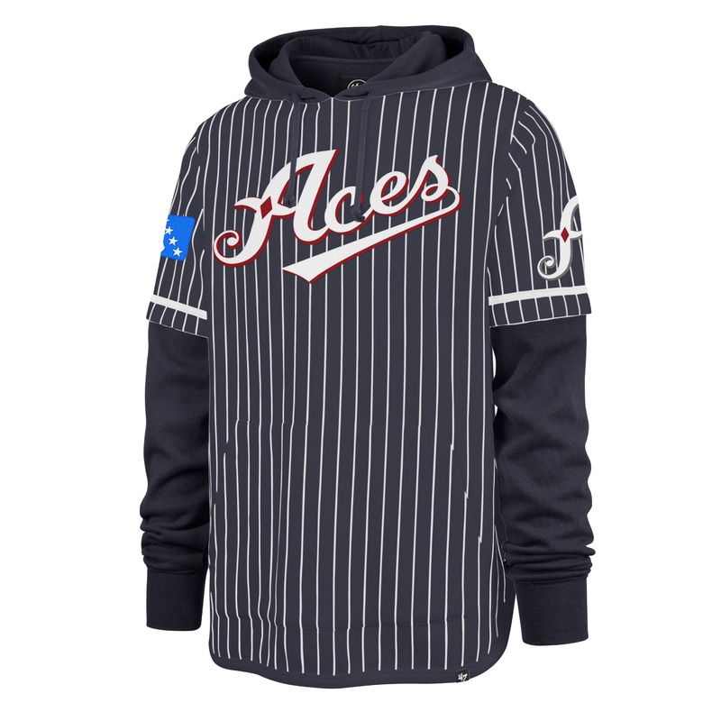 Reno Aces Men’s Navy Pinstripe Shortstop Hoodie