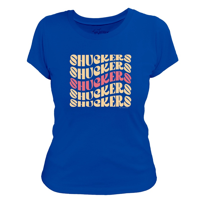 Tiny Turnip Women’s Retro Stacked Shuckers Tee