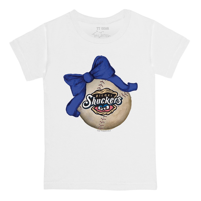 Tiny Turnip Youth Baseball Bow Tee