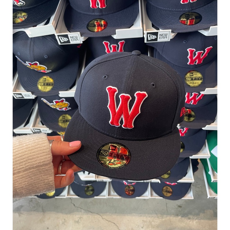 Worcester Red Sox NEW MiLB Logo Navy Classic W On Field 59FIFTY Hat