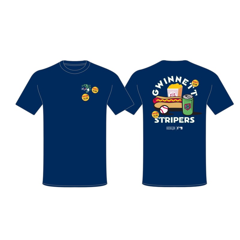 Gwinnett Stripers Baseballism Ballpark Food Tee
