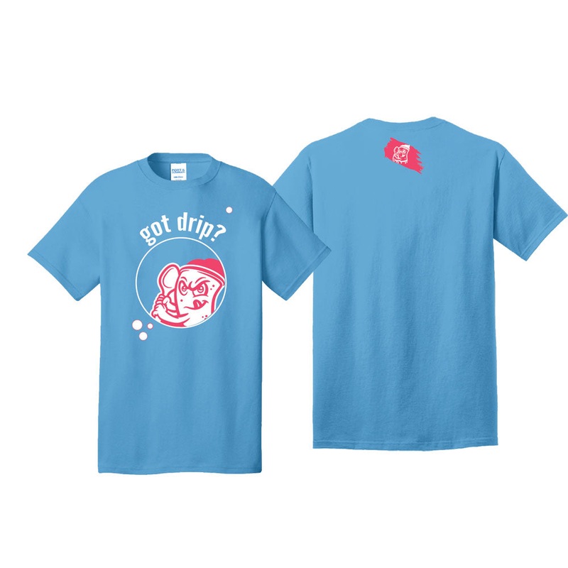 Jacksonville Jumbo Shrimp Honey Drippers Aquatic Blue Got Drip? Tee