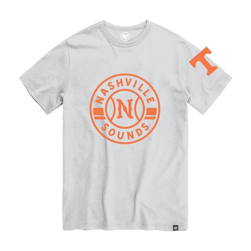 Nashville Sounds x Tennessee Vols ’47 Brand Relay Gray Franklin Tee