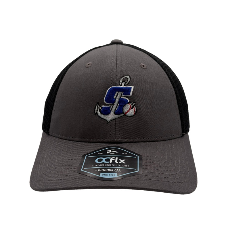 OC Grey/Black Mesh S Anchor Snapback