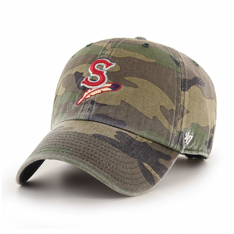 Spokane Indians Camo ’47 Clean Up Adjustable Cap