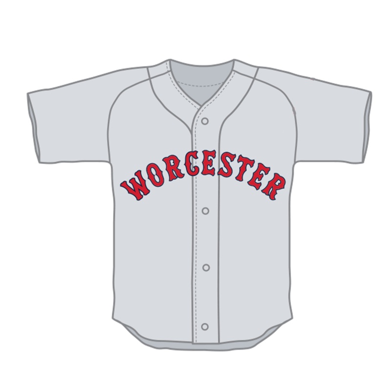 Worcester Red Sox Gray Worcester Jersey