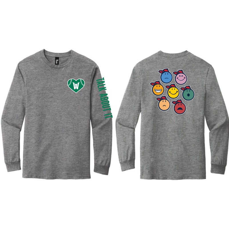 Worcester Red Sox Grey Mental Health Awareness Longsleeve Tee
