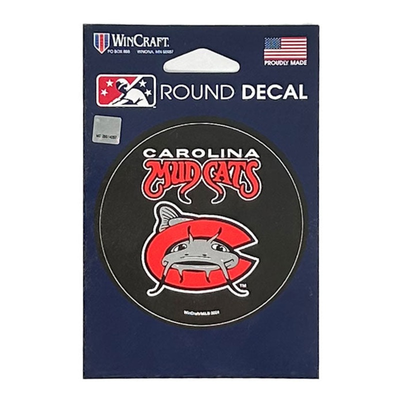 Carolina Mudcats Round Decal