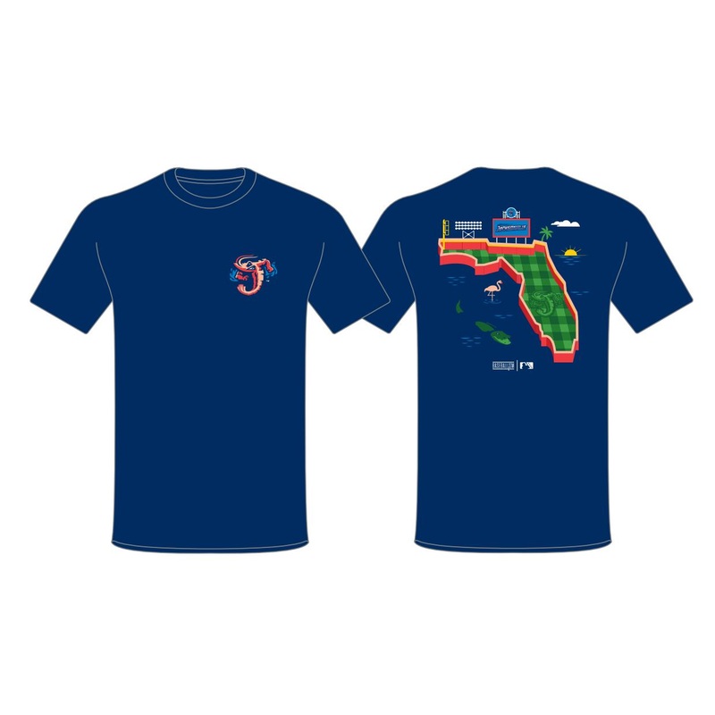Jacksonville Jumbo Shrimp Baseballism Florida Stadium Tee