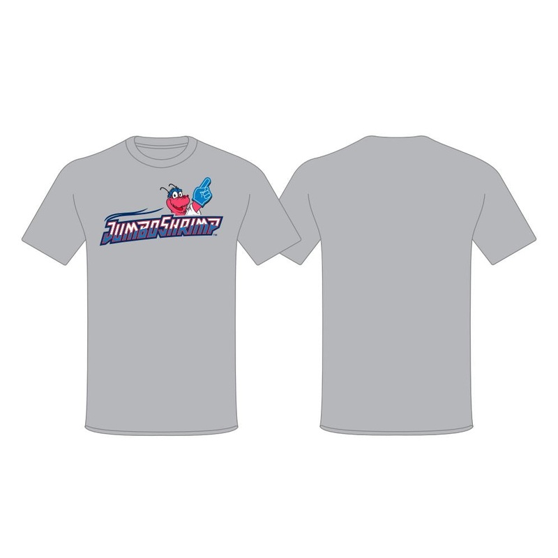 Jacksonville Jumbo Shrimp Baseballism Youth Hiding Mascot Tee