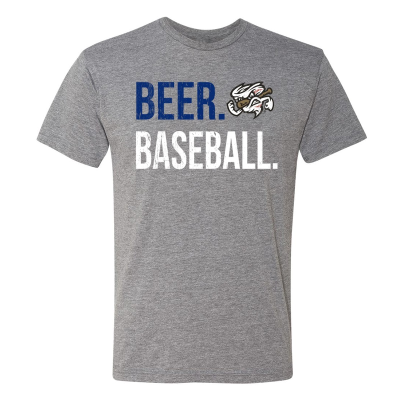 Omaha Storm Chasers 108 Stitches Men’s Gray Beer Baseball Tee