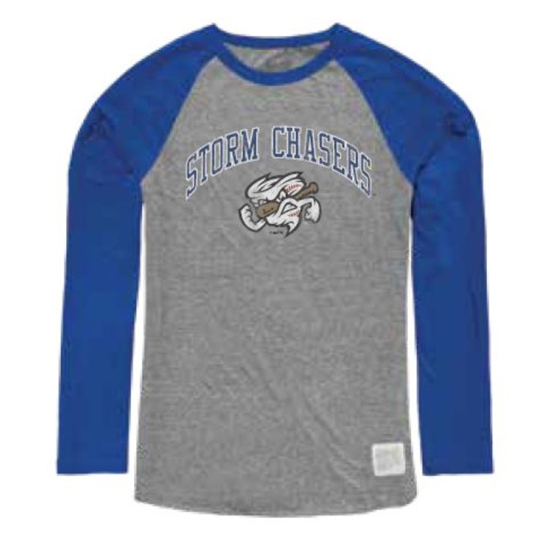 Omaha Storm Chasers Retro Brand Men’s Contrast Tri-Raglan LS Tee