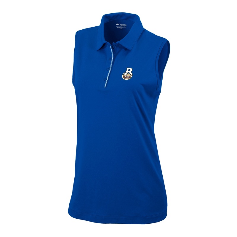 Columbia Women’s Tend the Ball Tank Royal Blue with Shuckers Home Logo