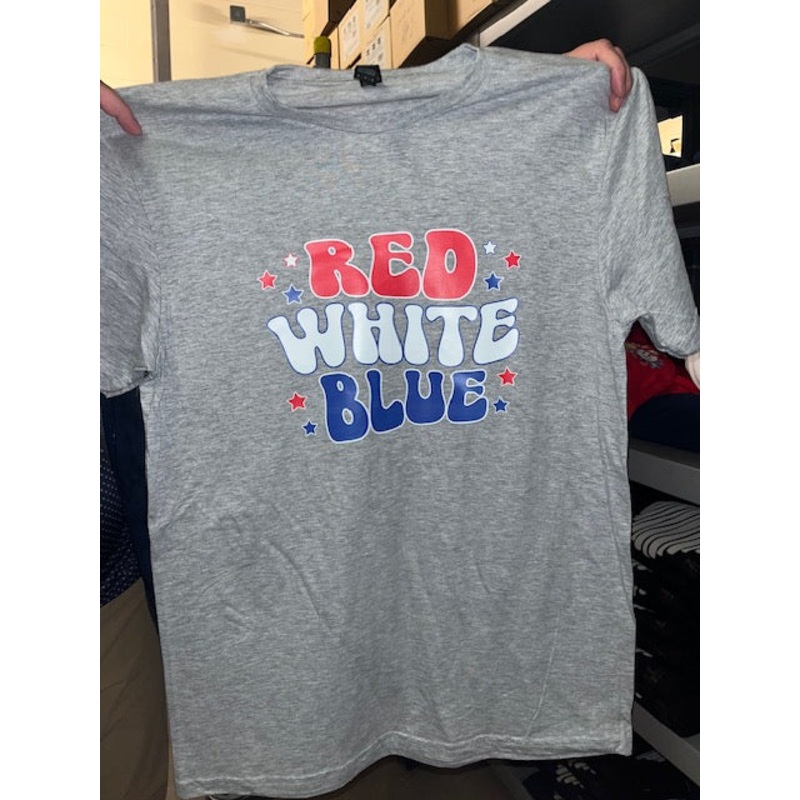 Grey 4th of July T-shirt