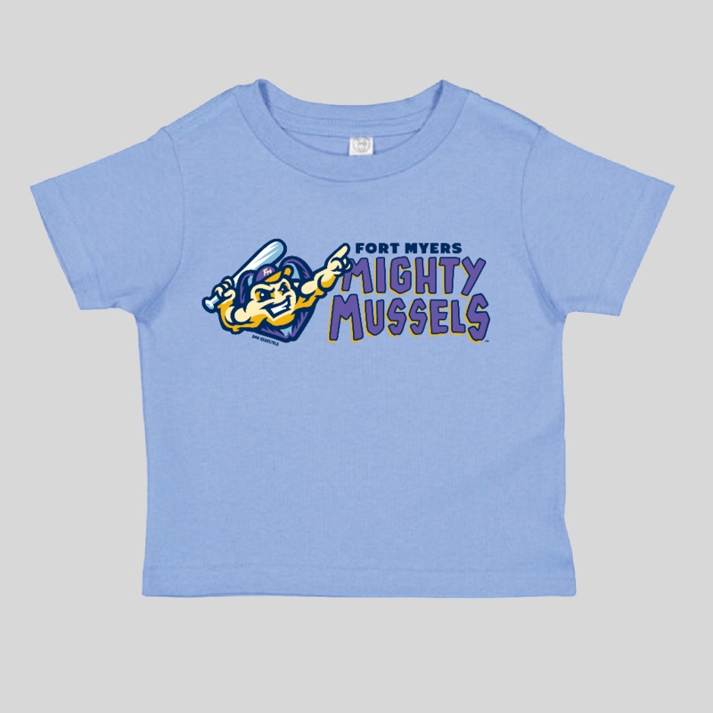 Mighty Mussels Toddler Primary Logo Tee