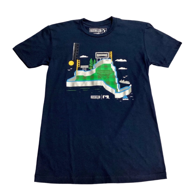 *NEW* Adult Baseballism Stadium T-Shirt | Navy
