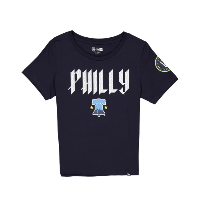 New Era Philadelphia Phillies Women’s Navy City Connect Boxy Tee