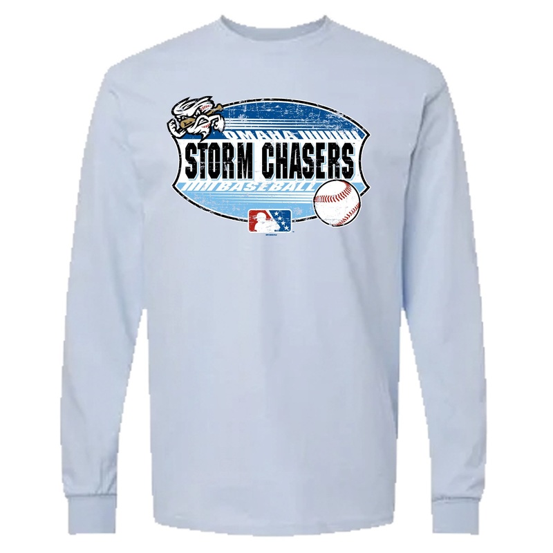 Omaha Storm Chasers Bimm Ridder Men’s Halbert Light Blue LS Tee