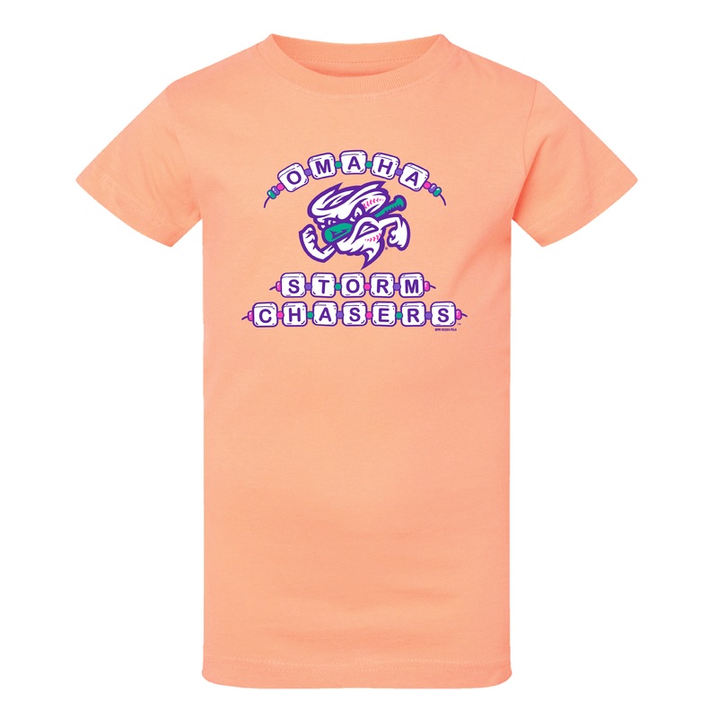 Omaha Storm Chasers Bimm Ridder Youth Girls Folklore Peachy Tee