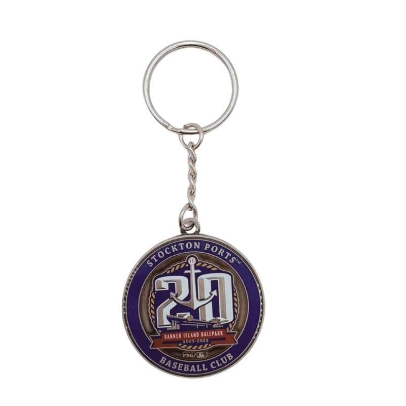 Stockton Ports 2 Sided Keychain