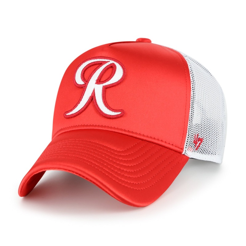 Tacoma Rainiers ’47 Brand Women’s Red Izzy Offside Trucker Cap