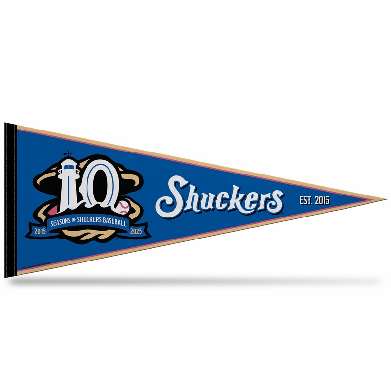 Biloxi Shuckers 10th Anniversary Pennant