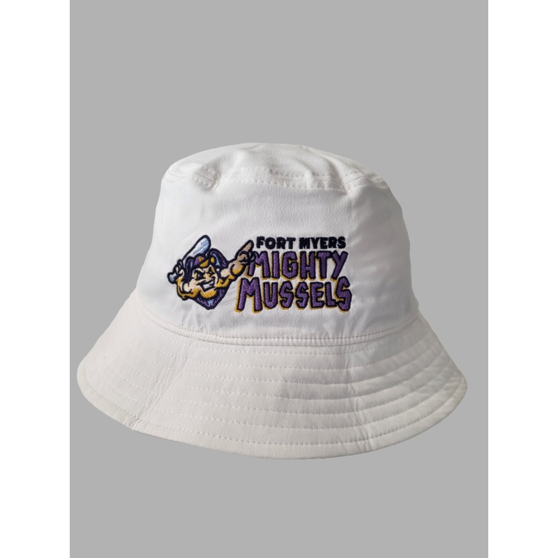 Mighty Mussels White Bucket Hat