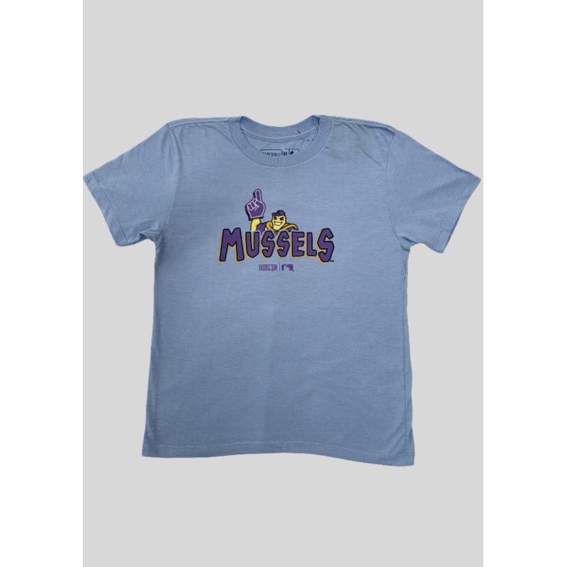 Mighty Mussels Youth Hiding Mascot Tee