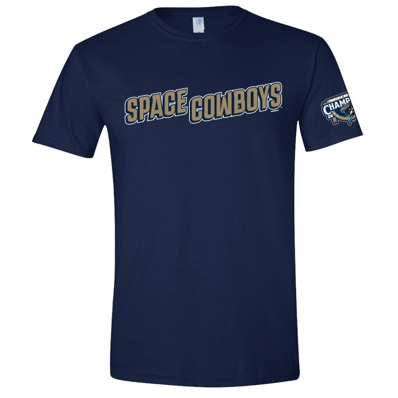 Sugar Land Space Cowboys Bimm Ridder Tee Gold Jersey Logo