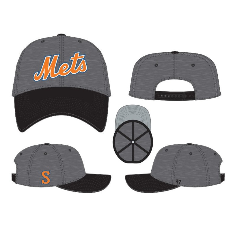Syracuse Mets ’47 Granite Script MVP Adj. Cap
