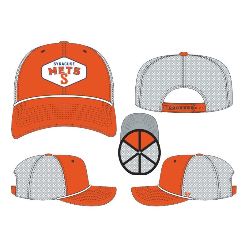 Syracuse Mets ’47 Orange Trucker Cap