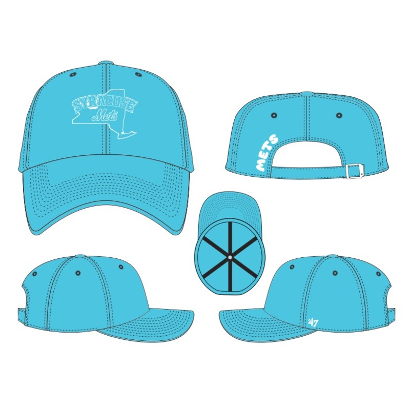 Syracuse Mets Ladies Bright Side Clean Up Adj. Cap