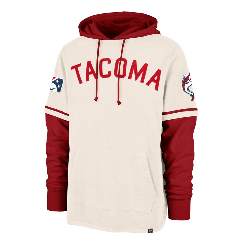 Tacoma Rainiers ’47 Brand Cream Salmon Trifecta Shortstop Pullover