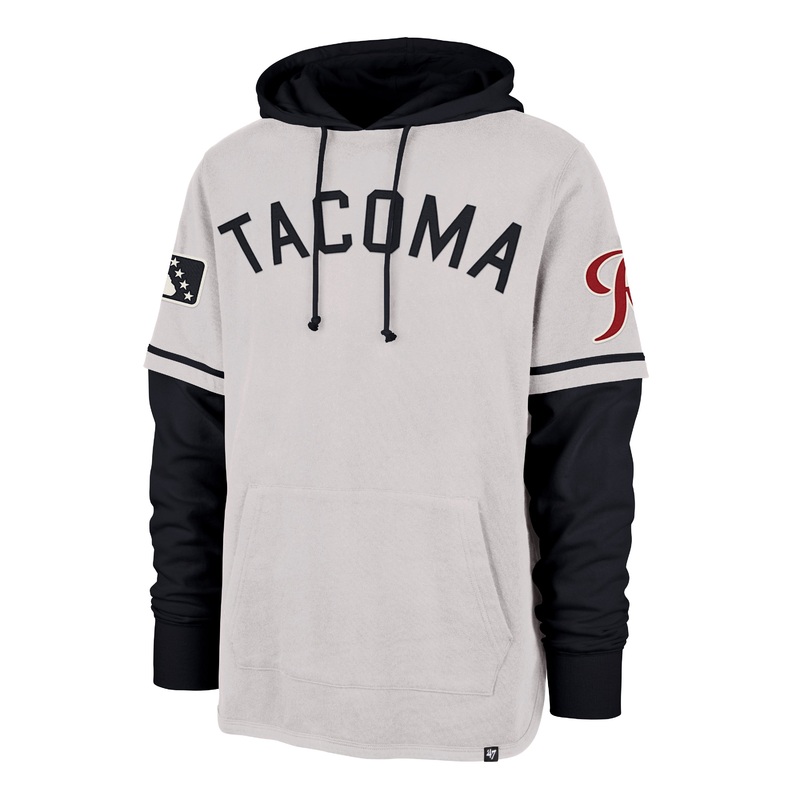 Tacoma Rainiers ’47 Brand Gray Tacoma Trifecta Shortstop Pullover