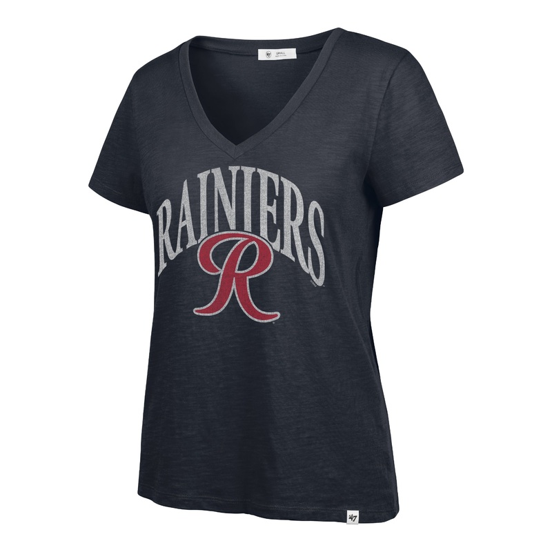 Tacoma Rainiers ’47 Brand Women’s Navy Tried N True Slub V-neck