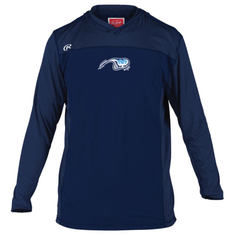 West Michigan Whitecaps Authentic Collection Rawlings Player Hooded Training Tee