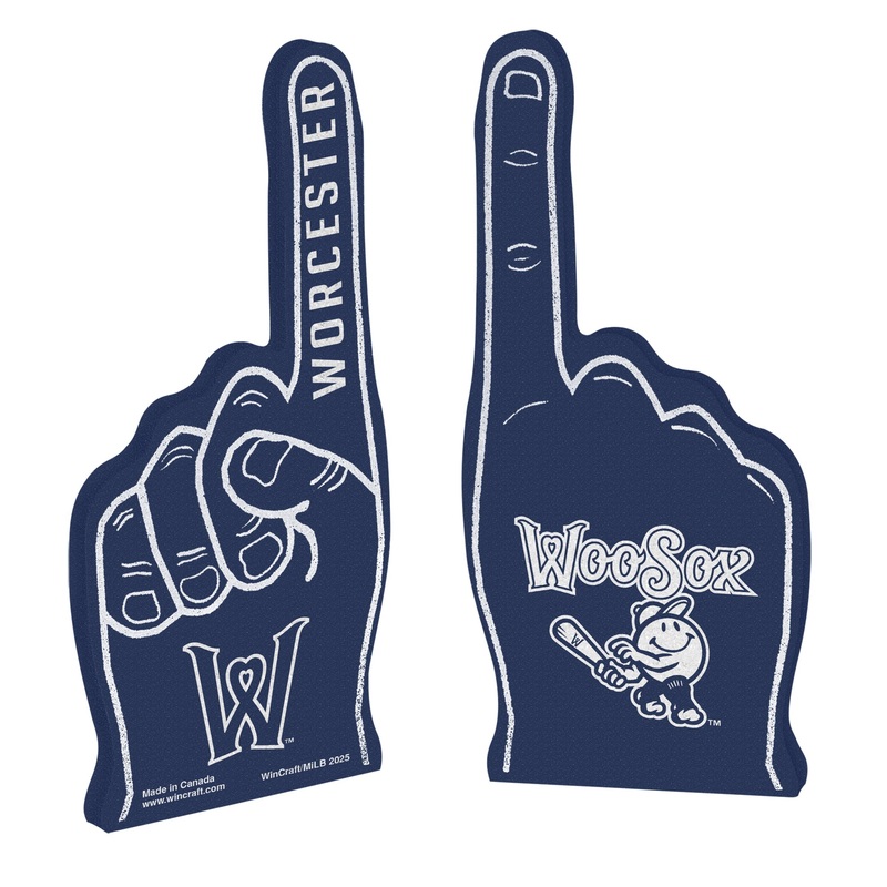 Worcester Red Sox Navy 19″ 2-sided Foam Finger