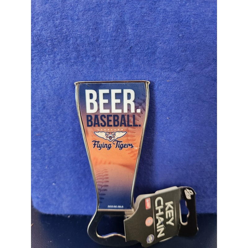 Flying Tigers Beer and Baseball Magnetic Bottle Opener