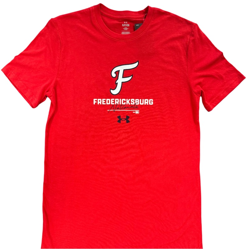 FredNats UA Red Writing Tee