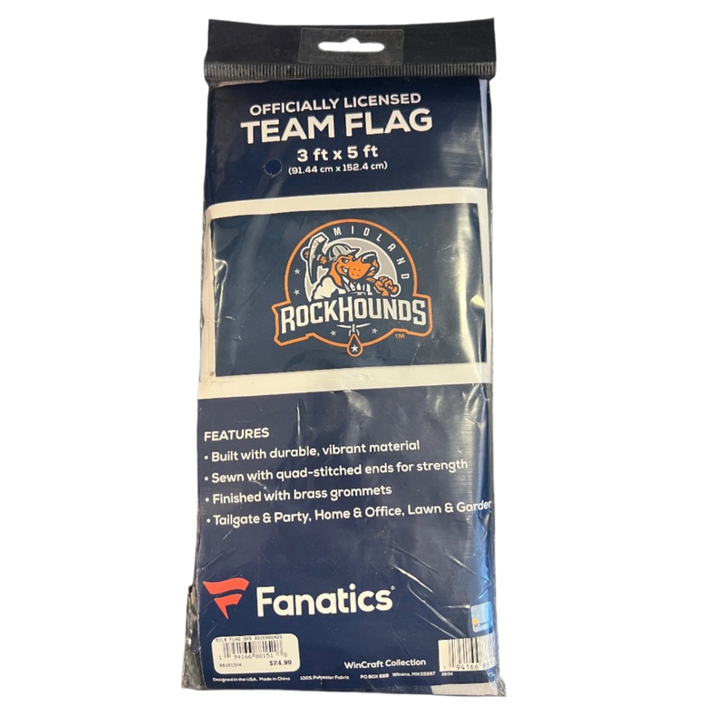 Midland RockHounds WinCraft 3 x 5 Team Flag